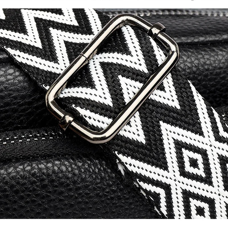 Women Crossbody Bag Multi Space Fashion Design Sense Large Capacity PU Material