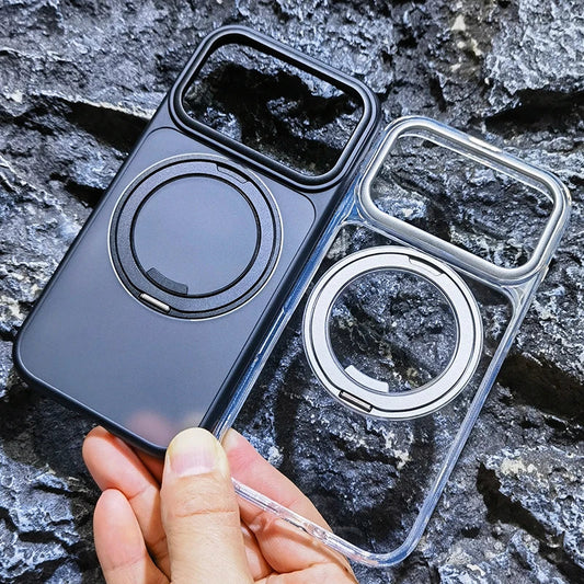 Magnetic 360 Degrees Rotating Ring Holder Case For iPhone 17 Pro Max / 17 Air