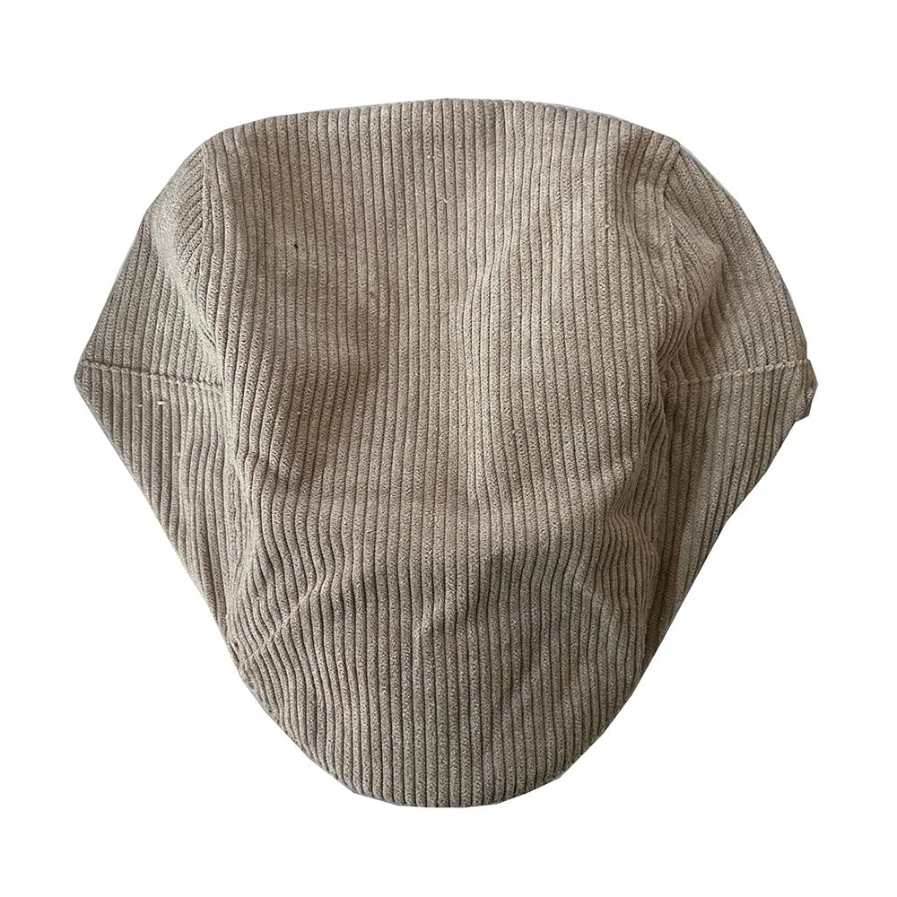Corduroy Men Hats For Male Retro Berets Seasons Casual Flat Cap Fashion Dad Hats Unisex Bonnet Gorros Hombre Retro Artist Hat