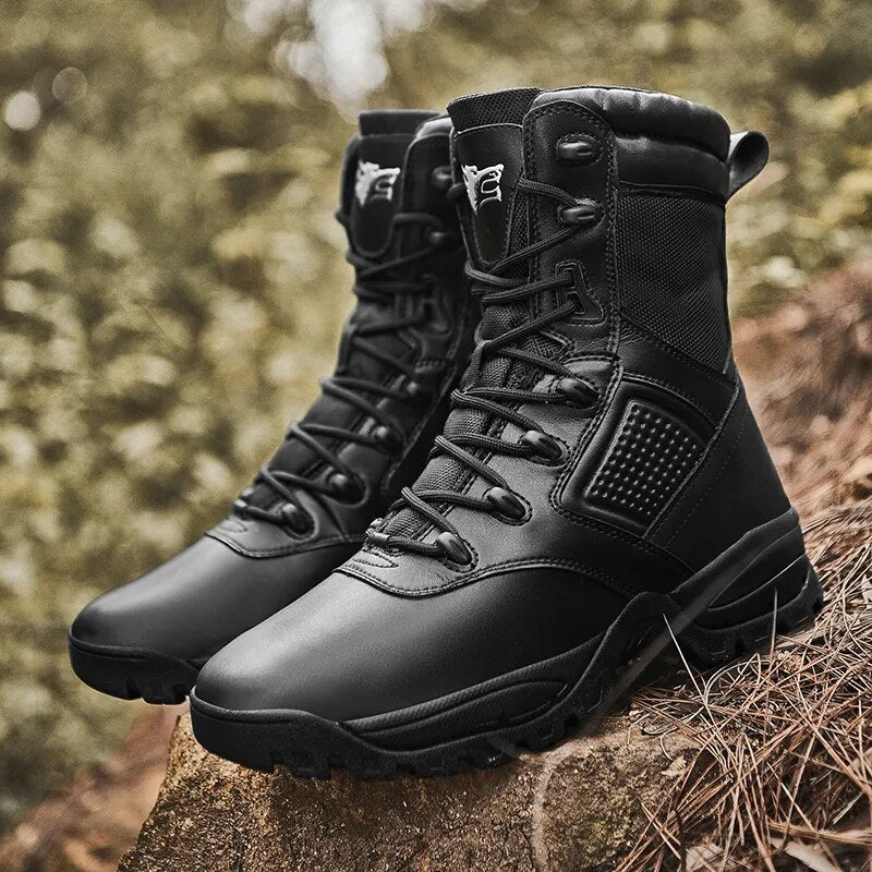 Men Military Boots Men Desert Combat Boots Outdoor Man non-slip Snow Boots