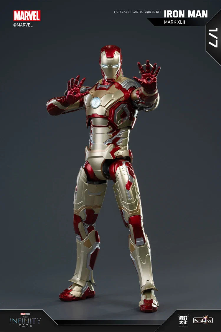 Original FondJoy Iron Man MK42 MK43 MK46MK5 MK6 MK7 DIY Toy Action Figure Tony Stark Legend Collection Anime Model Kids Gift