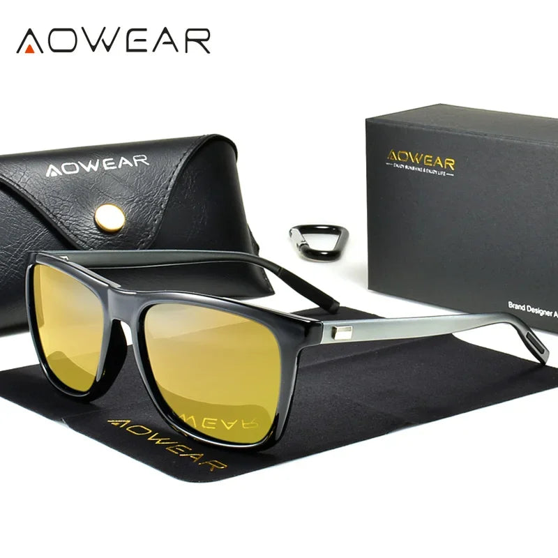 Glasses for Driving Nighttime Driver Goggles Yellow Sunglasses for Men