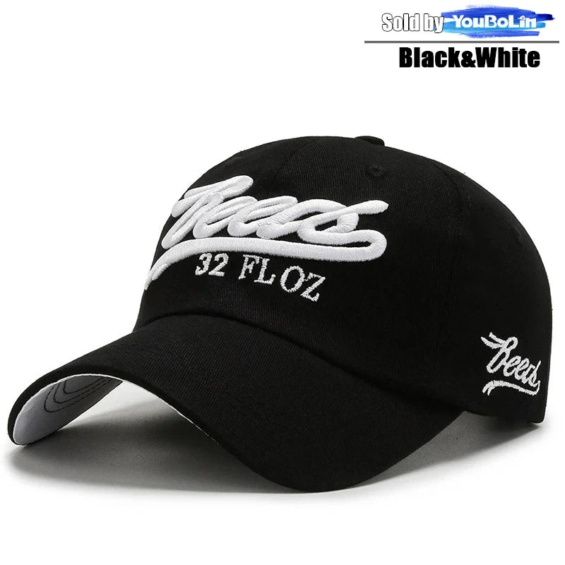 Letters 3D Embroidery Cotton Adjustable Baseball Cap Sun Hat Trucker Caps Dad Hats