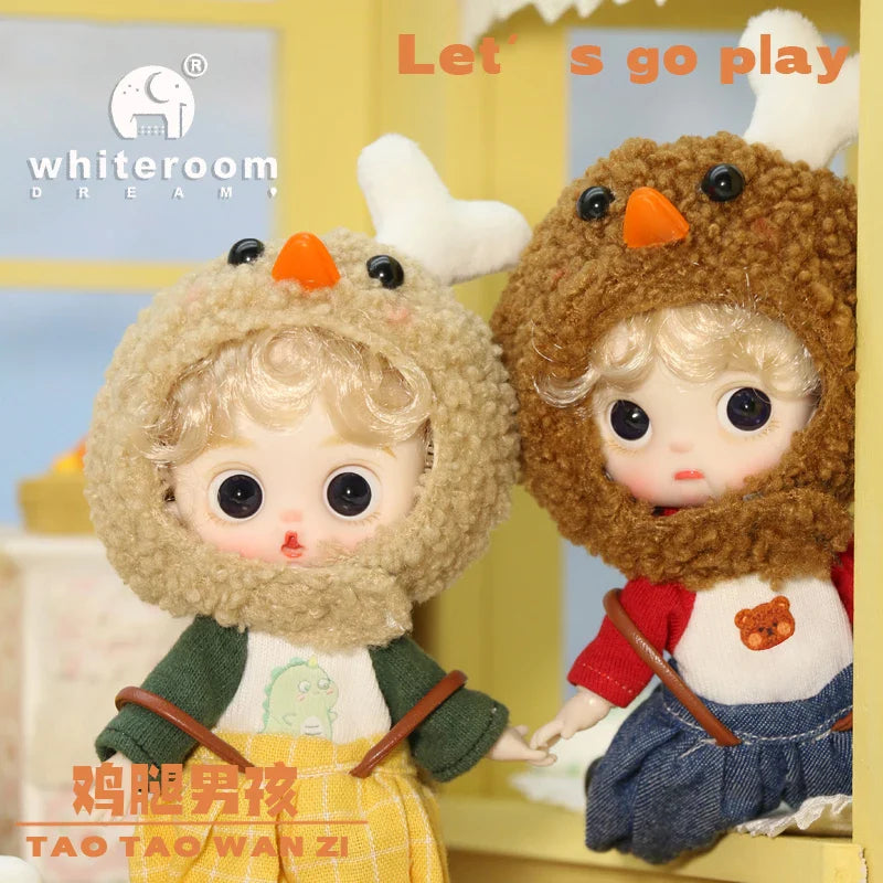 Mini Ob11 Bjd Doll Accessories Obitsu 11 Clothes Dolls For Girls Boy Toys Baby Kawaii Anime Toy Cute Items Miniature Costume