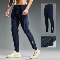 Elastic Men Running Sport Pants Jogging Sweatpants Casual Outdoor Training