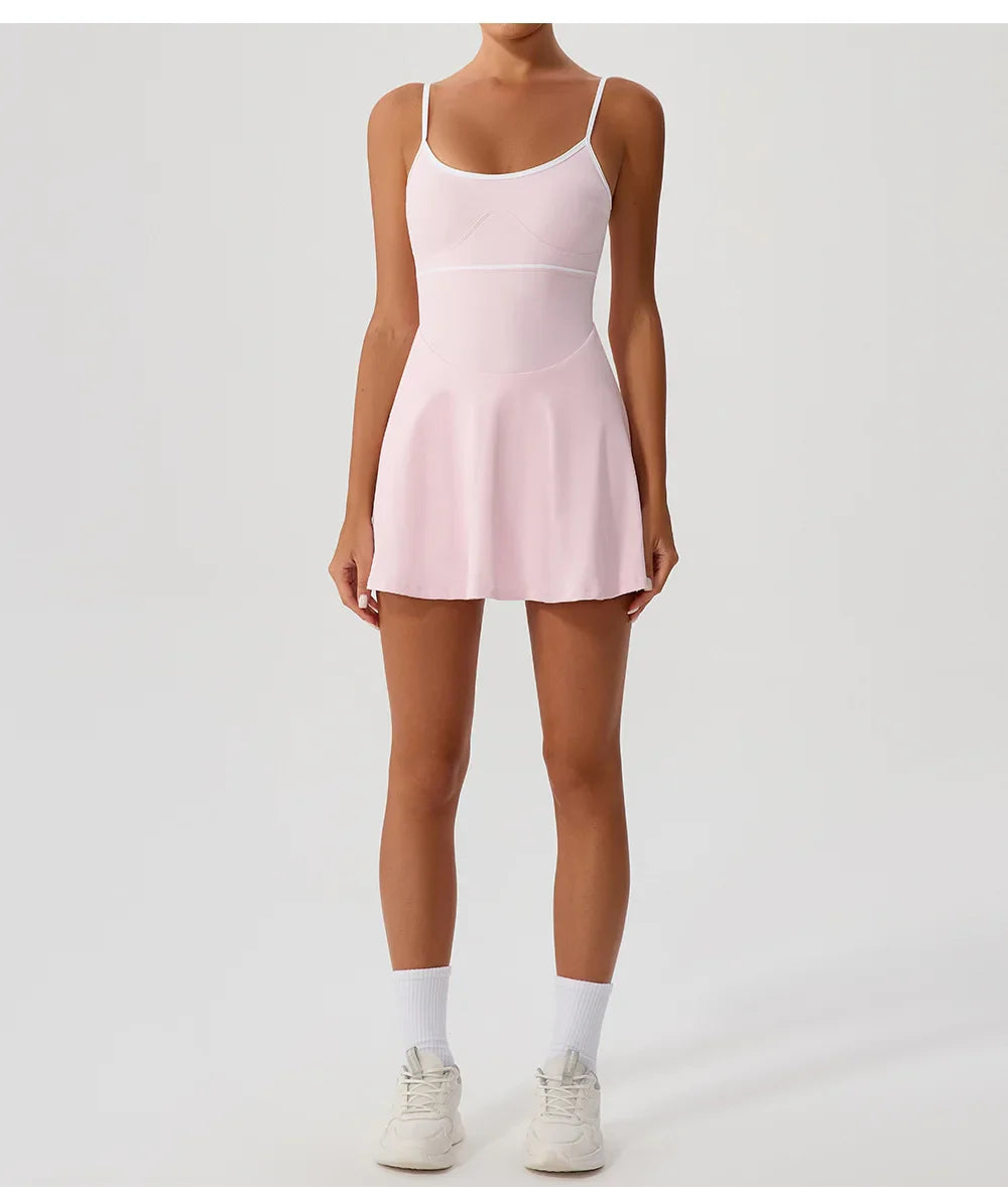 Tennis Dress For Women with Pockets Golf Skirts Anti Shorts Yoga Suit Badminton Clothing Activewear