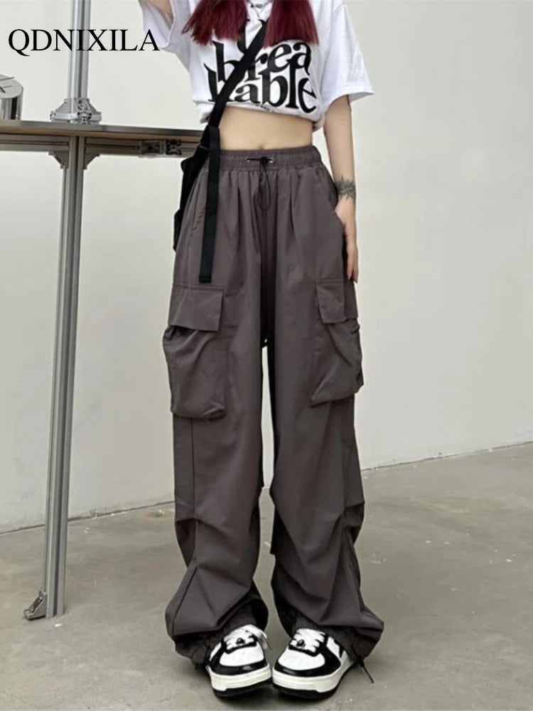 2024 Spring Summer Thin Women Pants Casual Vintage Cargo Pants