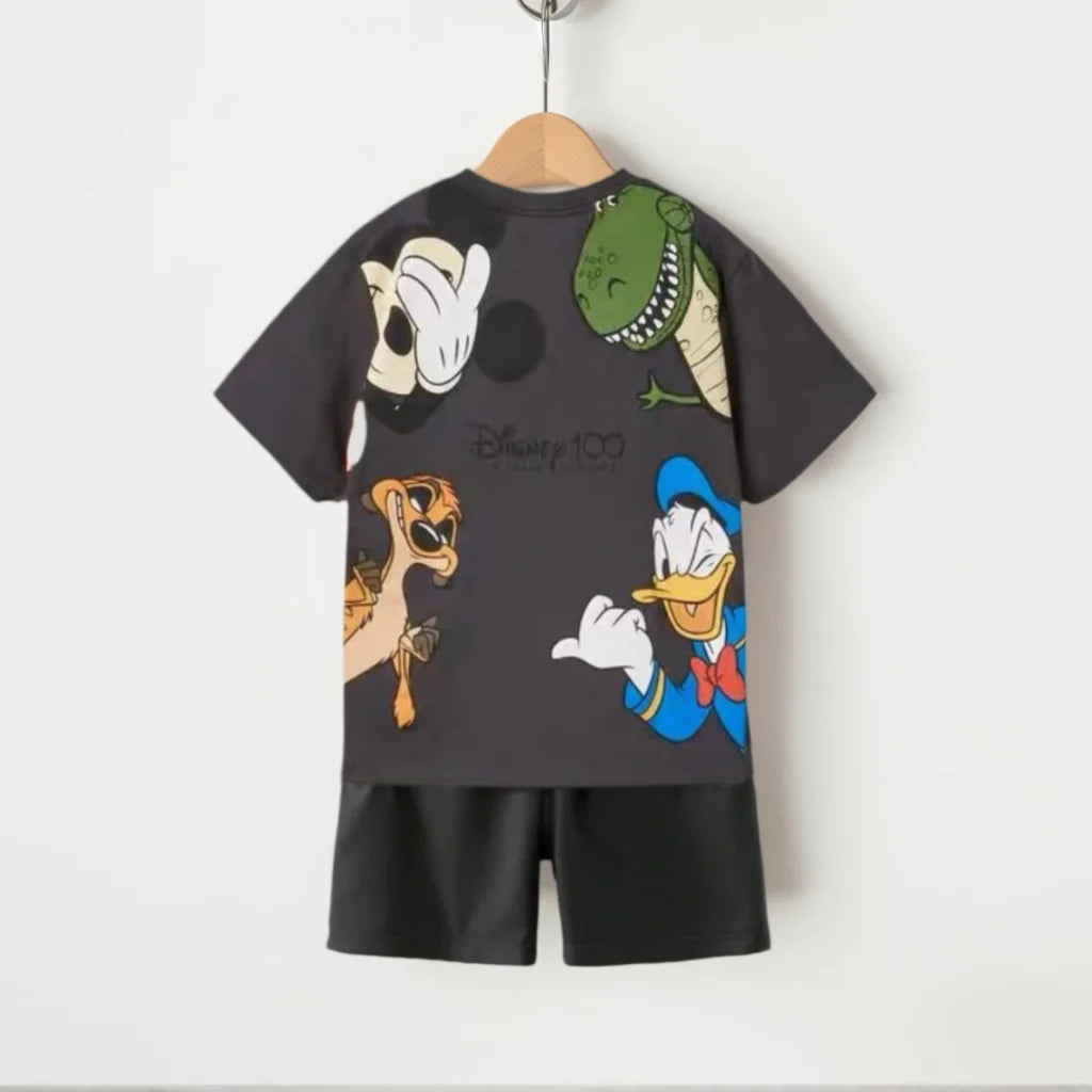 Disney Cool Boy Clothes Designer Za Tops Summer Boy Children Outfits Short Sleeved T-shirt Sport Clothing Children Suit For Boy