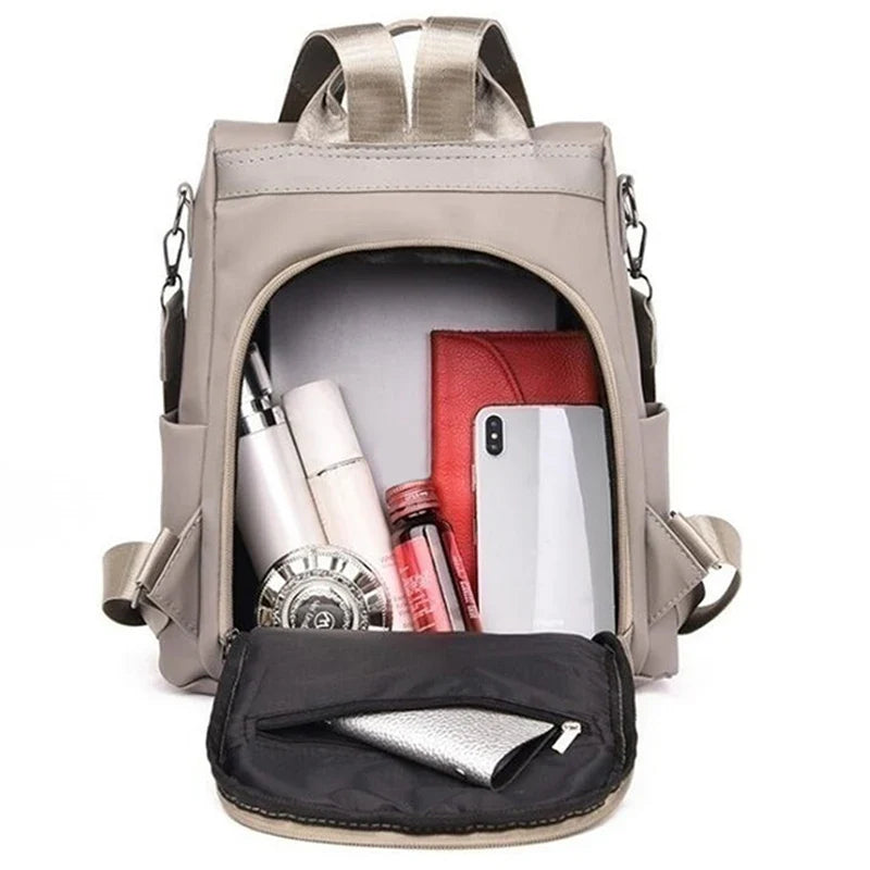Waterproof Oxford Women Backpack Fashion Anti-Theft School Bagpack Luxury Designer Female Large Capacity Travel Shoulder Handbag