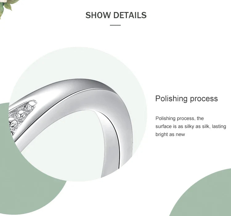 Ailmay 100% 925 Sterling Silver Classic Simple AAAAA Level Dazzling Zirconia Finger Rings For Women Wedding Statement Jewelry