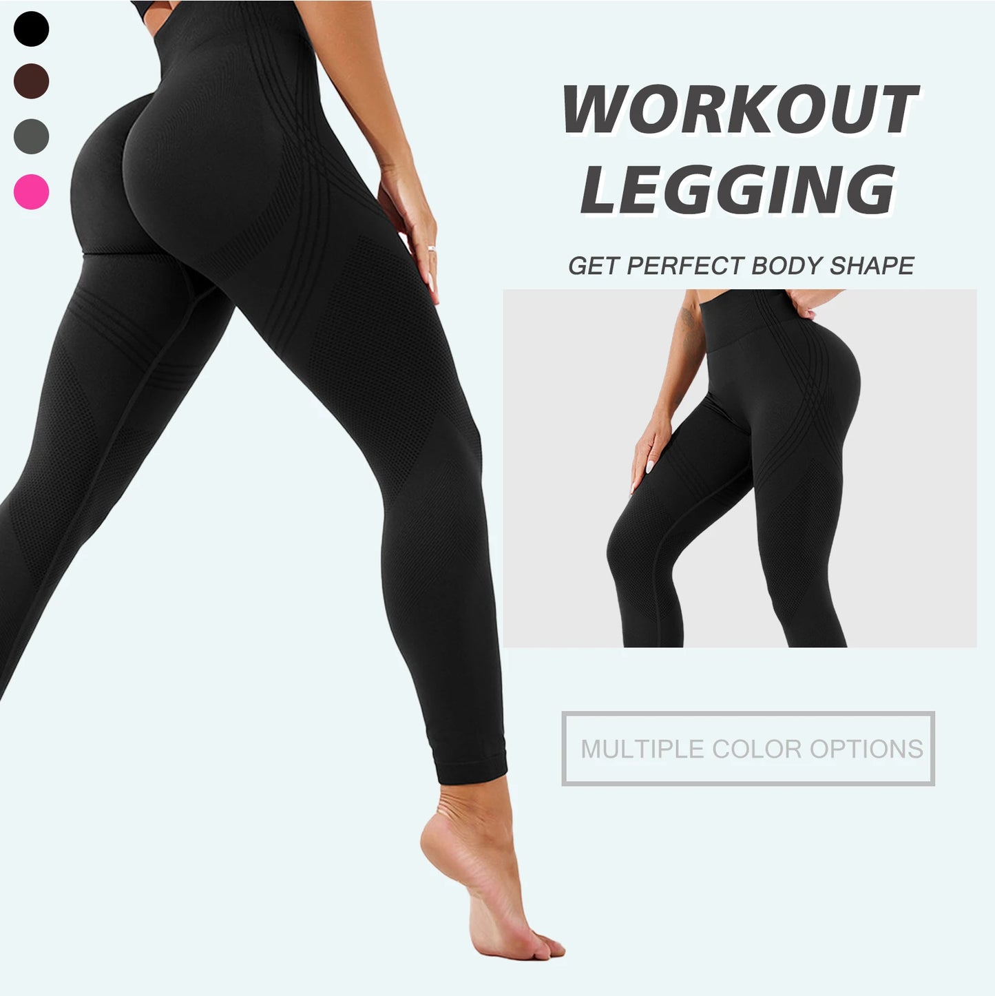 Women's Yoga Leggings High Waisted Leggings Soft Athletic Tummy Control Pants