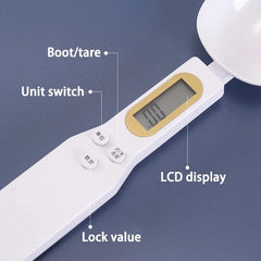 Mini Spoon Scale Digital Kitchen Scale Electronic LCD Food Scale 0.1-500g Cooking Flour