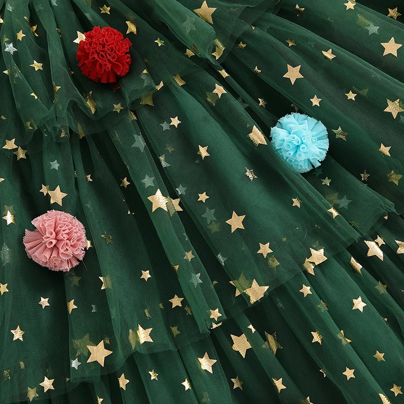 Kid Baby Girls Dress Toddler Infant Children Star Ball Sleeveless
