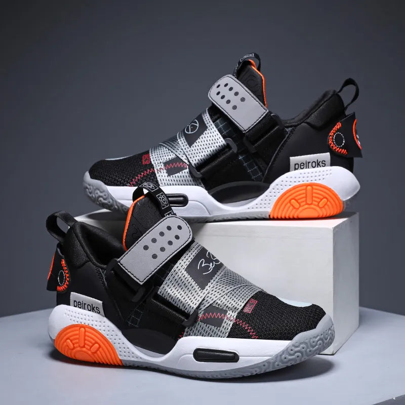 Children's Basketball Shoes For Boys Girls Non-slip Kids Sport Shoes Lightweight Outdoor