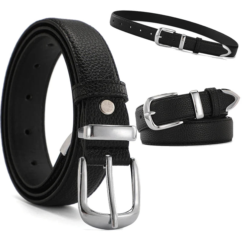 Women Leather Belts High Quality Fashion Best Matching Dress Jeans Belts for Lady Women's Dress Luxury Designer Brand LB2146