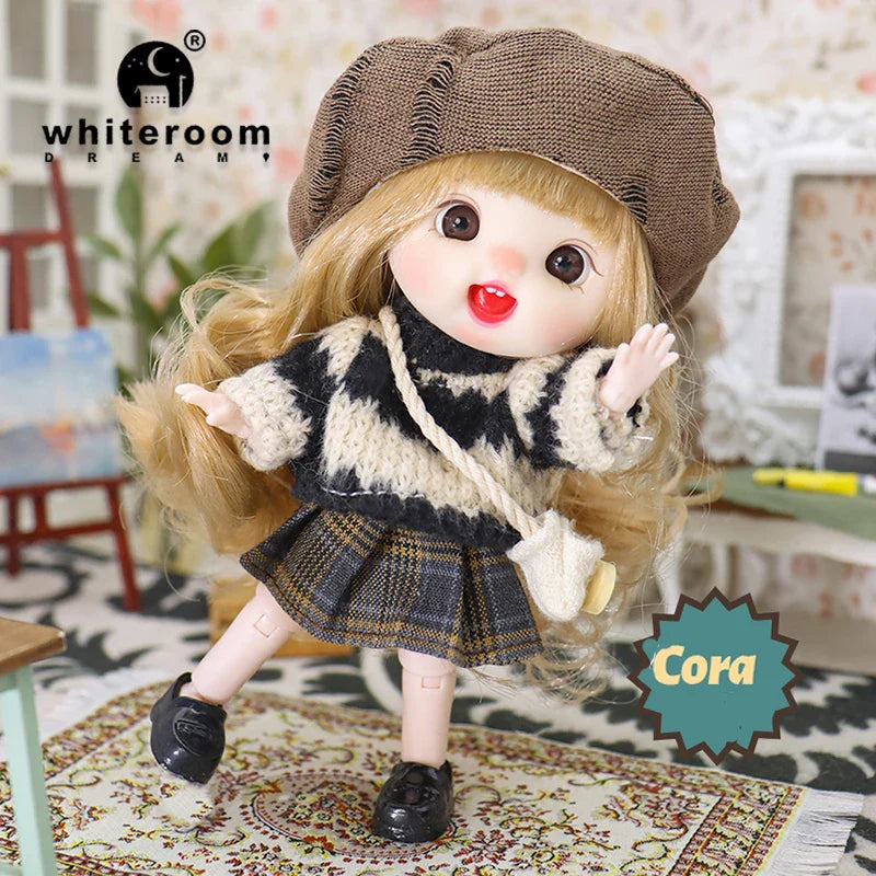 Mini Ob11 Bjd Doll Accessories Obitsu 11 Clothes Dolls For Girls Boy Toys Baby Kawaii Anime Toy Cute Items Miniature Costume