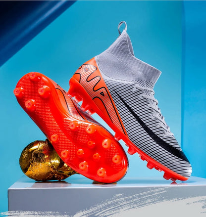 Professional Men Soccer Shoes FG/TF  Football Boots Cleats Breathable  Outdoor