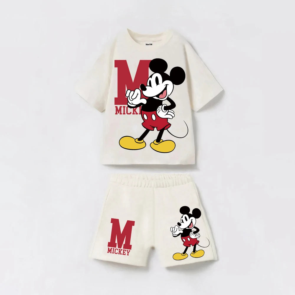 2Pcs Fashion Toddler Boy Clothes Sets Summer Cotton Short Sleeve Tees + Shorts Kids Outfits For holiday Child Clothes