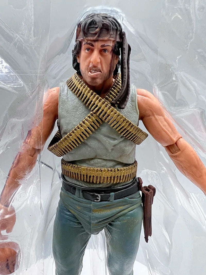 NECA Figure First Blood John J Rambo PVC Action Figure Collectible Model Special Forces Soldier Toys Joint Movable Birthday Gift