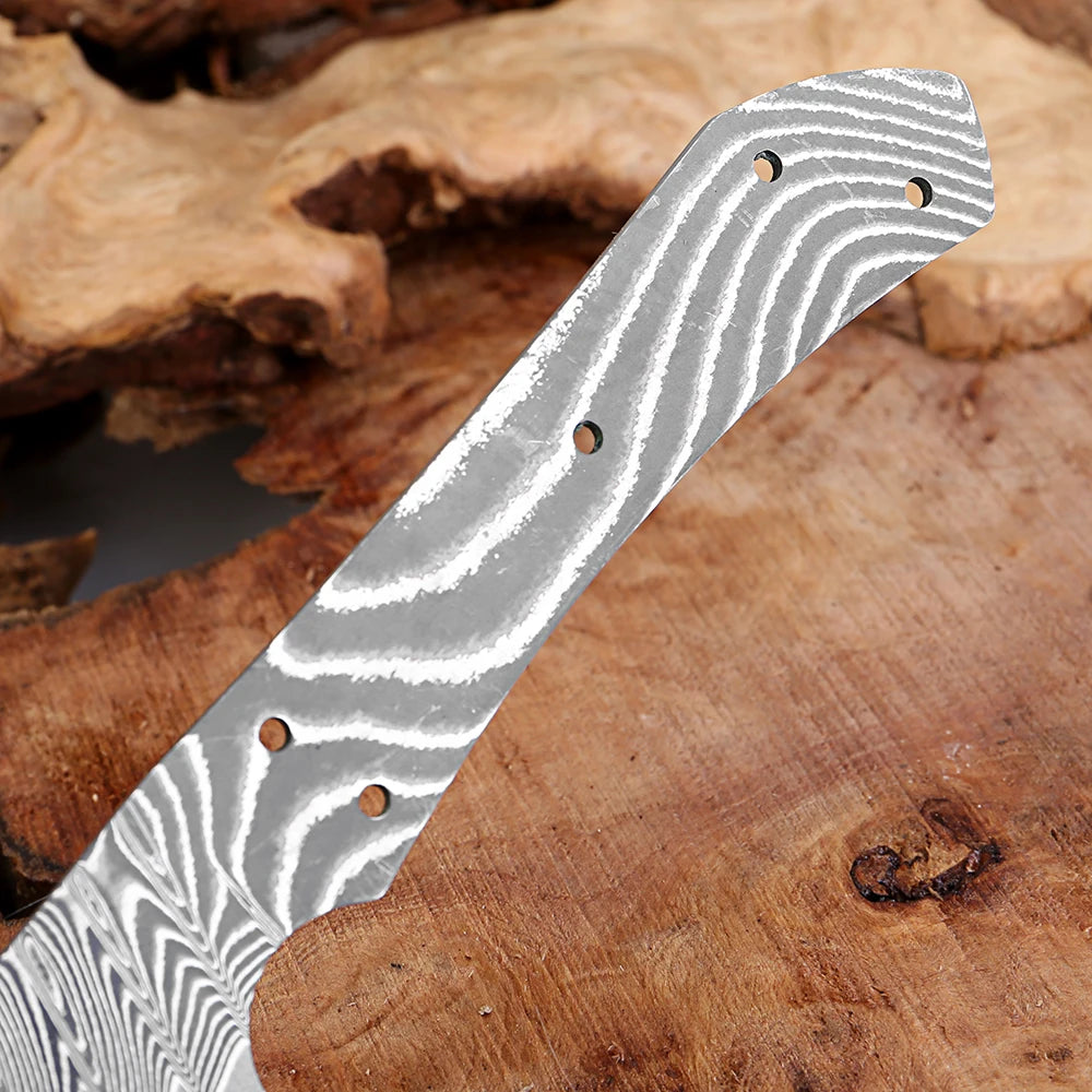 Forged Damascus Steel Utility Fruit Knife Blank Blade for Knife Making,Diy Full Tang Ultra