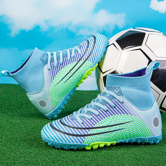 Childrens Football Shoes for Kids Professional Futsal Artificial Grass Sports Soccer Shoes