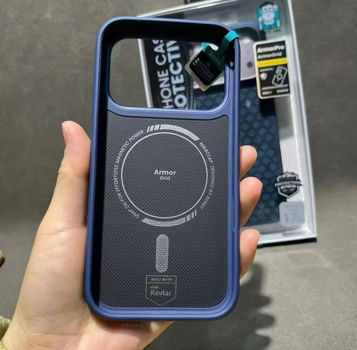 Original Benks Blue Style Kevlar Series For iphone 17 Pro Max Case Woven Aramid Fiber Case for iphone 17 pro caseS