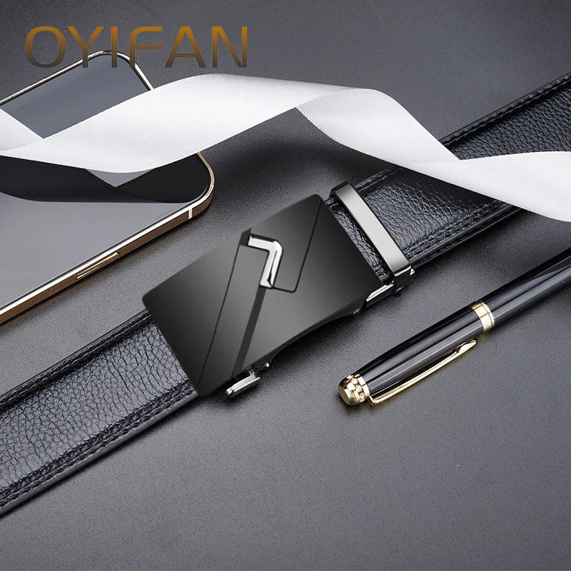 Men Belt Genuine Leather belt for men Alloy buckle ratchet belts Men Designer Belt Automatic belts