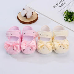 Square Mouth Girl Shoes Breathable Crib Shoes Warm Light Shoes Toddler Shoes