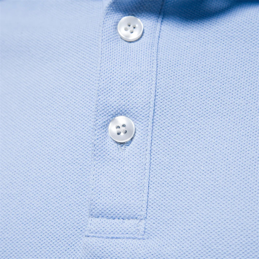 100% Cotton Men's Polo Shirts Casual Solid Color Short Sleeve Polo Shirts for Men New Summer Desinger Clothing Men