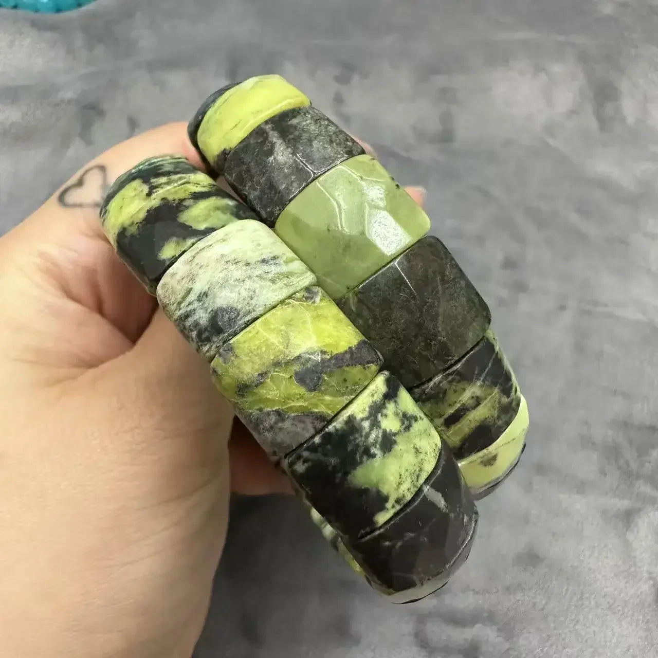 Natural 12x15mm Faceted Stone Unique Crystal Citrine Agate Amethyst Pyrite Fashion Elastic Handcrafted Bracelets Energy Bangles