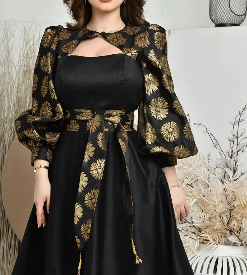 Evening wear Dresses: Long Sleeved Chiffon of Formal Evening Prom Dress Women