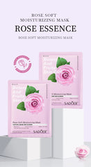 20 Pieces Natural Fruit Plant Facial Mask Sheets Moisturizing Oil-Control Blueberry Cucumber Pomegranate Fruit Aloe Face Mask