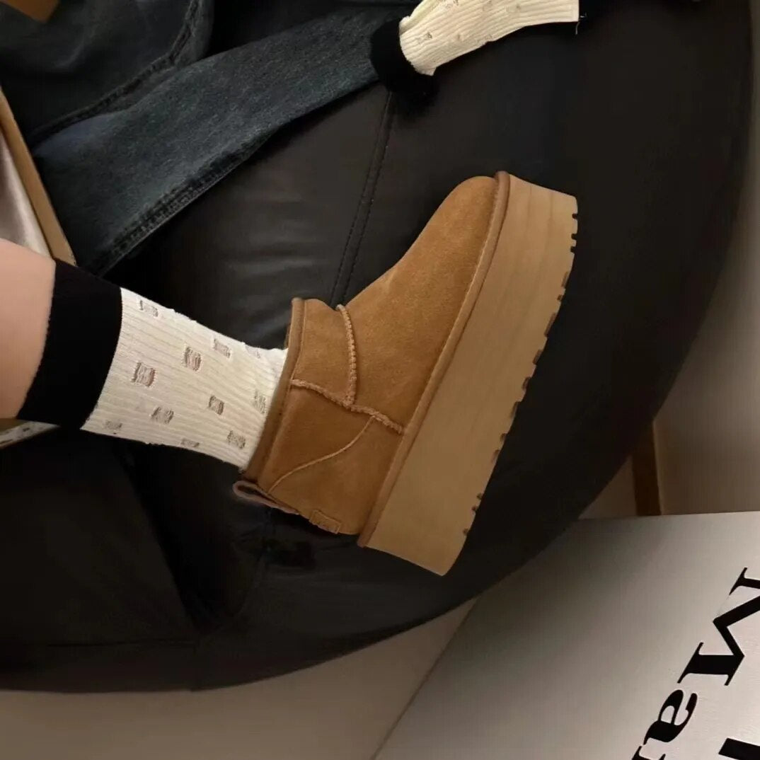 Winter Shoes Fur Snow Ankle Boots Women Men Classic Ultra Mini Luxury Brand
