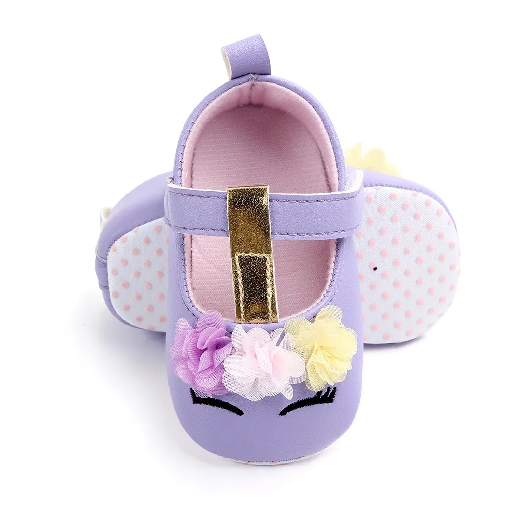Baby Mary Jane Shoes Toddler Girl 0-6-12 Month Prewalking Shoes Baby First Step Shoes