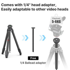 Zero F38 Carbon Fiber Lightweight Travel Tripod Professional Dslr Camera