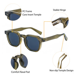 Sunglasses for Men: Small Frame Square Personalized Design Sunglasses