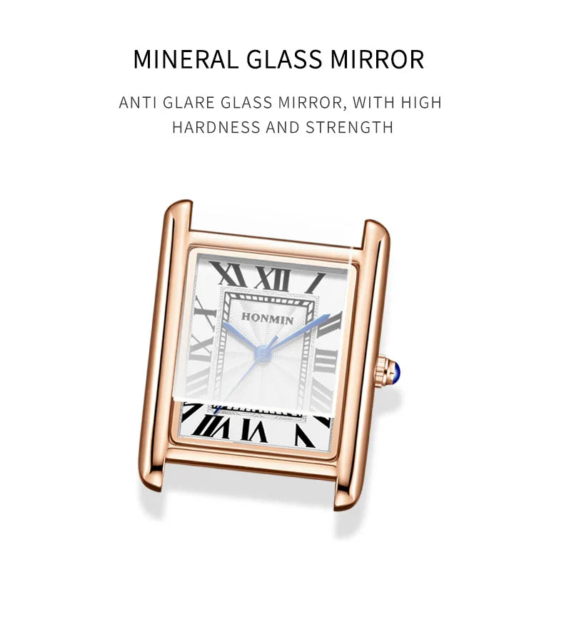 New Elegant Watches for Women and Men Fashion Leather Strap Waterproof Quartz Wristwatches Couple's Watches Gifts Drop Shipping