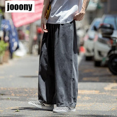 Men's Jeans Hip Hop Streetwear Skateboard Neutral Denim Trousers