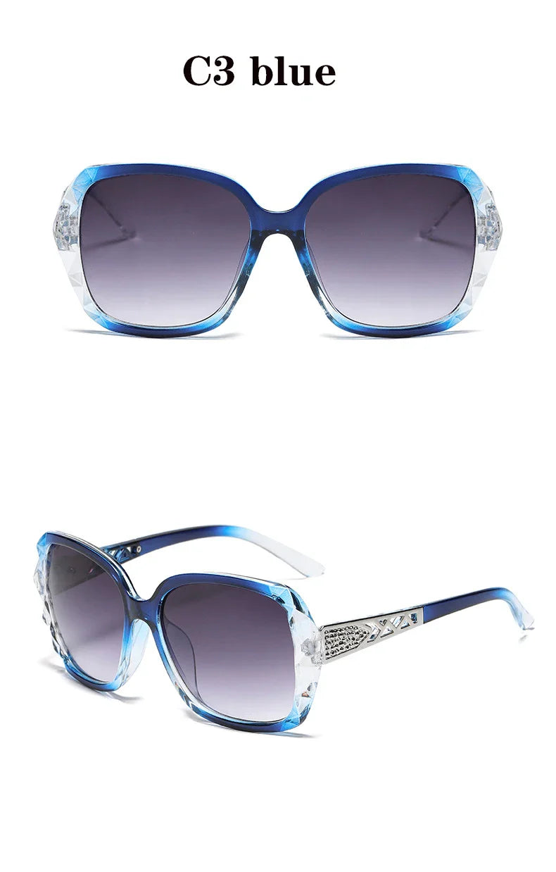 The new 2022 big box polarized sunglasses han edition tide female uv web celebrity sunglasses driving round glasses female