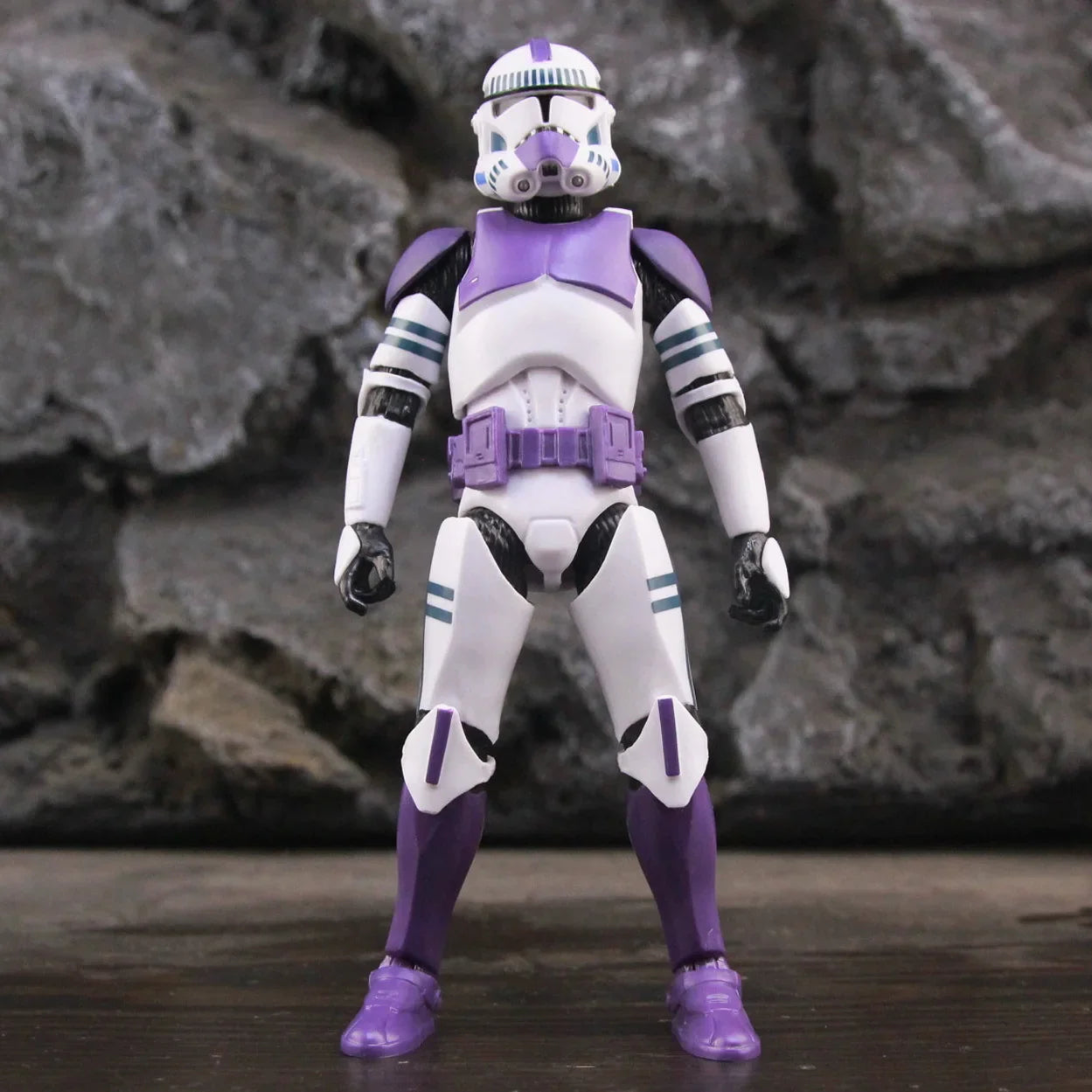 New Body 187th Legion Purple Phase II P2 ARF Trooper Rocket Team Leader 6" Action Figure Mace Windu Republic Grand Army Clone