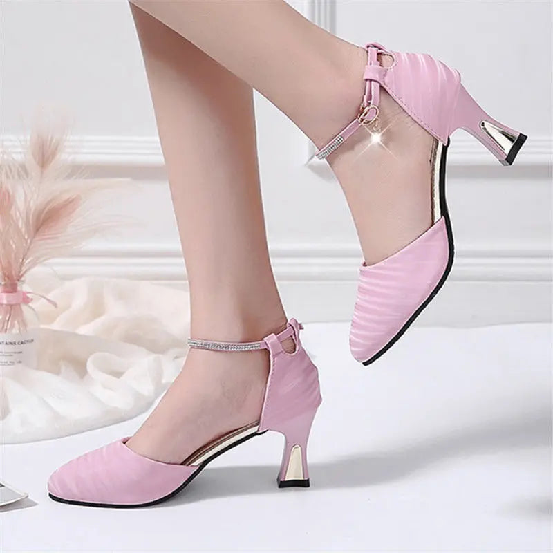 Cresfimix Women Fashion Pointed Toe Comfortable Slip on High Heel Shoes Lady Silver Wedding Pumps Femmes Hauts Talons E5044