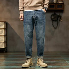 Jeans Men Loose Fit Blue Baggy Jeans Fashion Spring And Autumn