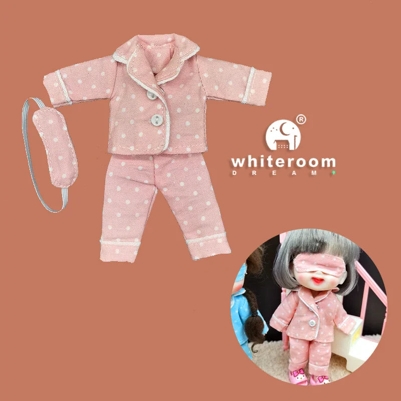 Mini Ob11 Bjd Doll Accessories Obitsu 11 Clothes Dolls For Girls Boy Toys Baby Kawaii Anime Toy Cute Items Miniature Costume