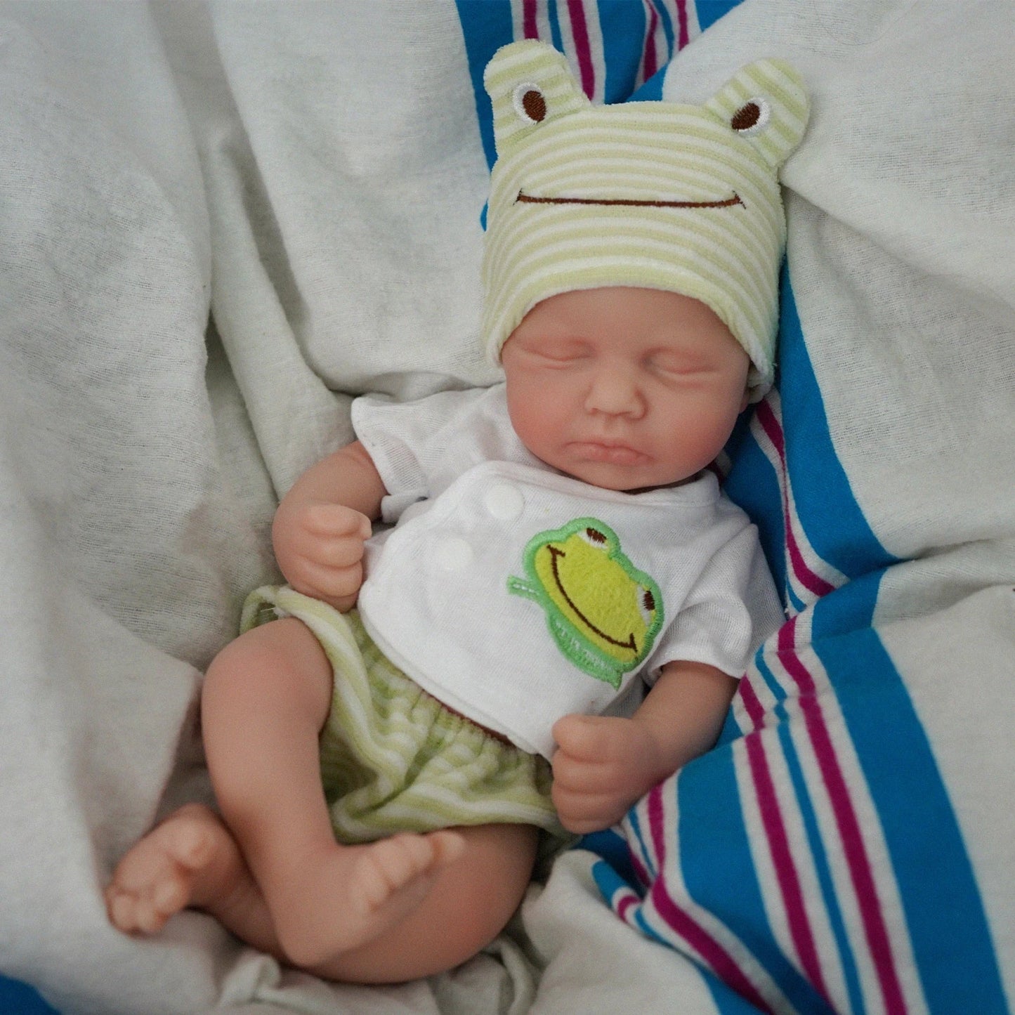 12" 30Cm Boy Micro Preemie Full Body Silicone Baby Doll Lifelike Mini Reborn Doll Surprice Children Anti-Stress My Melody