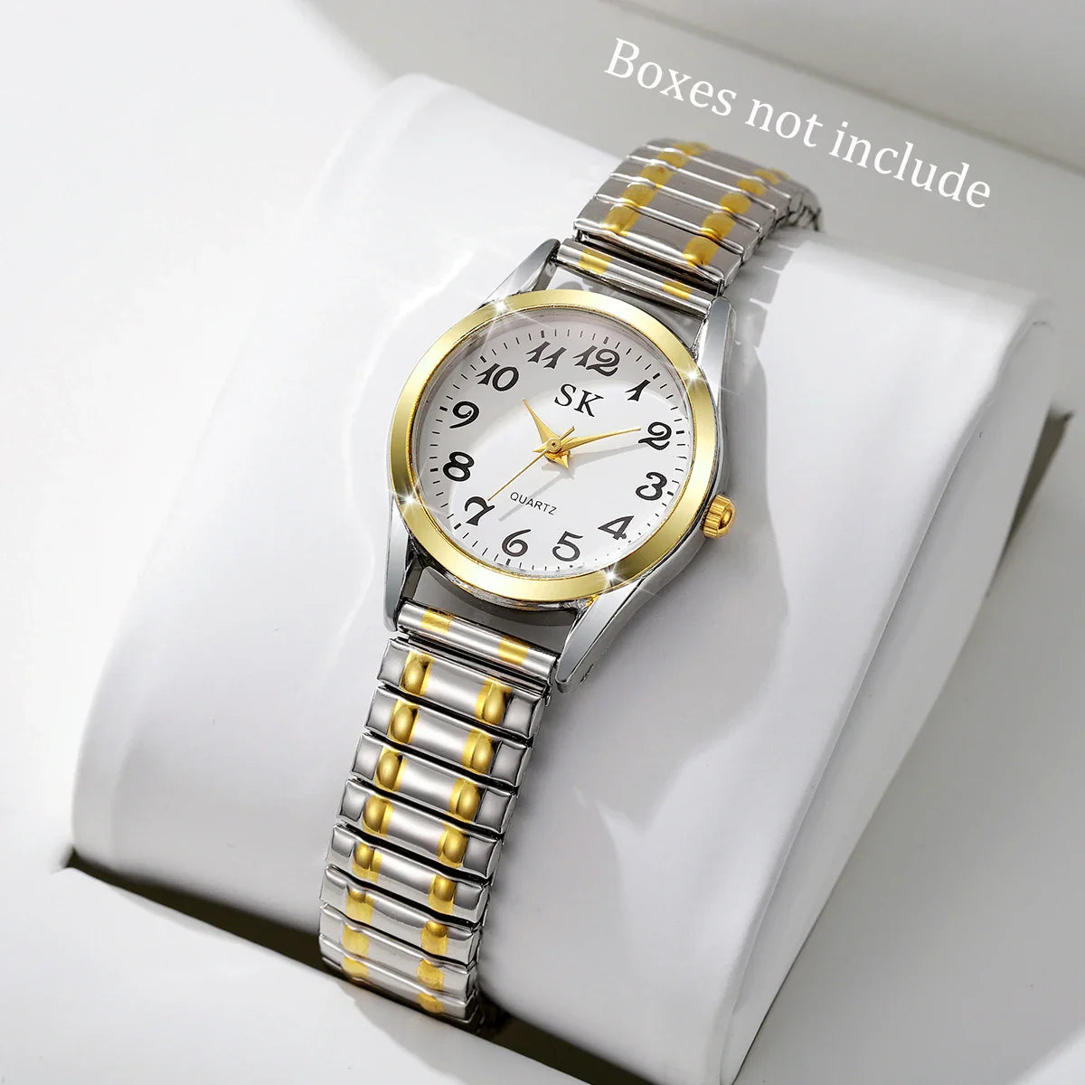 Elegant Small Dial Women Watches Fashion Elastic Strap Quartz Watch Reloj Mujer（Without Box）