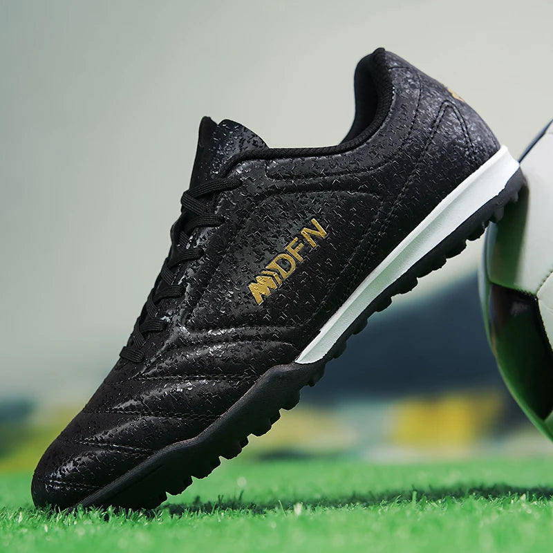 Men Women Professional Soccer Shoes Long Spikes Adult Outdoor Football Boots