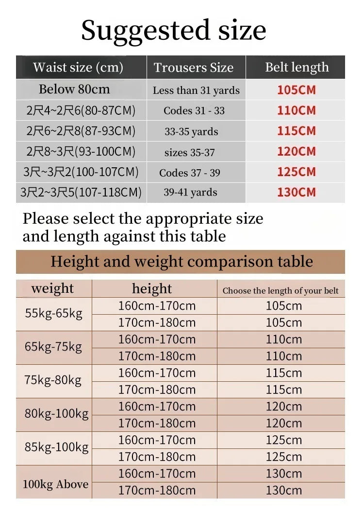 Men's Genuine Leather Belt Business Casual Automatic Buckle Checker Pattern Cowhide Trousers Belt