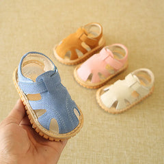 Summer Baby Boy Shoes Kids Beach Sandals for Boys Soft Leather Bottom