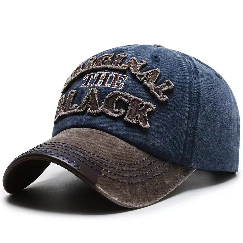 Hat Men's  Washed  Denim Cap Korean Version Outdoor Sunscreen  Casual Versatile Street Spring and Autumn Shade Baseball Cap