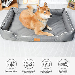 Waterproof Dog Bed Bite-resistant 900D Oxford Cloth Washable Dogs Mat Beds